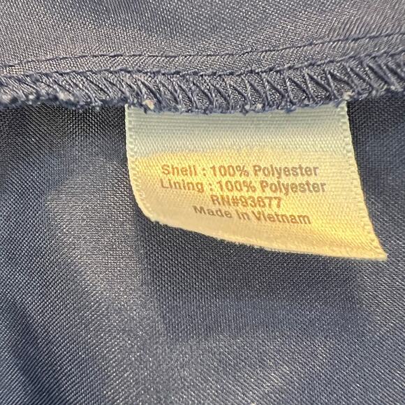 a.n.a. A New Approach Blouse Womens PM Navy Floral Bell Sleeve Off The Shoulder - Picture 6 of 7